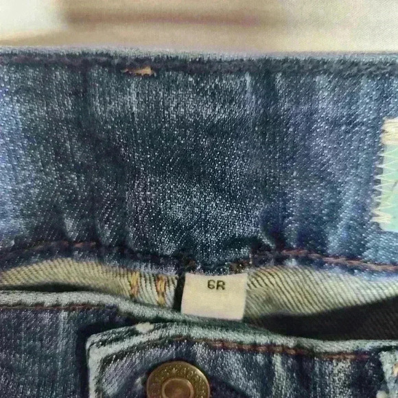 Gap women's curvy stretch medium wash mid rise bootcut jeans size 6 - Picture 5 of 8